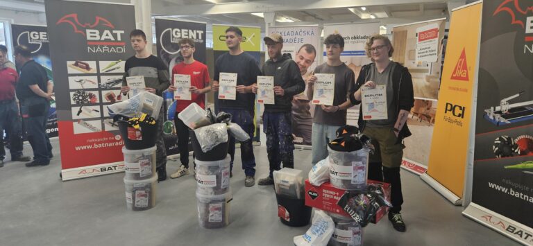 Výsledky soutěže Obkladačská naděje 2026